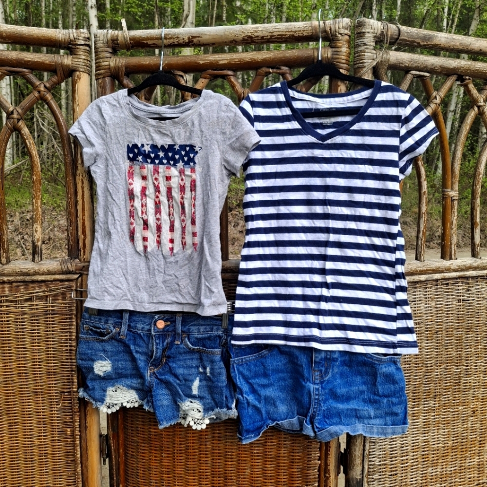 Cherokee Patriotic Girl's Bundle Set